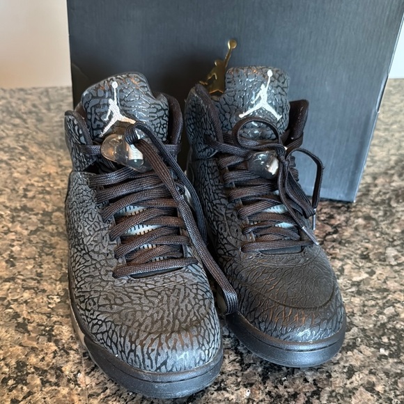 Jordan retro 5 elephant print Sneakers EUC 10.5 - Picture 3 of 11